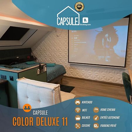 Capsule Color Deluxe Balneo I Ecran Home Cinema I Console De Jeux Trith-Saint-Leger Exterior foto